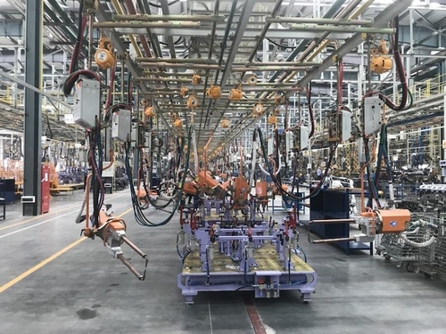 Dernières solutions de l'entreprise Ligne de soudage du projet Huachen Xinyuan S402