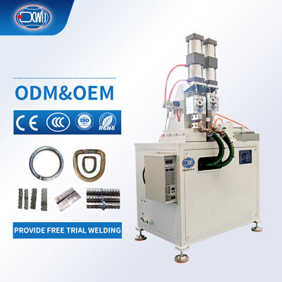 Un bon prix. 200Kva Cercle de fabrication de la tige de cuivre de la résistance de la barrette de fer de l'acier de la barre de fil d'acier Flash Machine de soudage de bout de fil en ligne