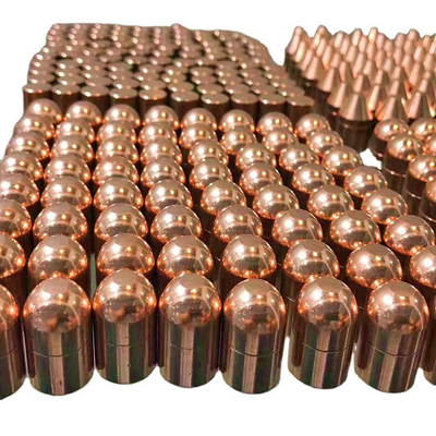 Un bon prix. Coutume de soudure de chapeaux d'électrode d'astuce de soudage par points de résistance pour la machine de soudage par points en ligne